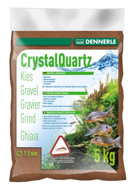 Грунт Dennerle Crystal Quartz Gravel светло-коричневый 5 кг.