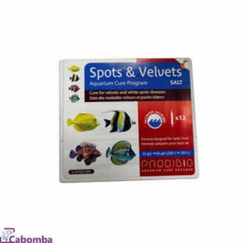 Кондиционер Prodibio Spots &amp; Velvets Salt (12шт.) Spots & Velvets Salt кондиционер при белоточечных заболеваниях морских рыб (12шт) для аквариумов до 360л
