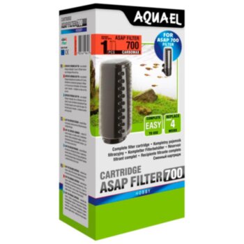 Картридж сменный для аквариумного фильтра Aquael ASAP 700 (2 шт.) с углем Угольный картридж, запасной (сменный) под аквариумный фильтр Акваэль ASAP 700 (2 шт.)