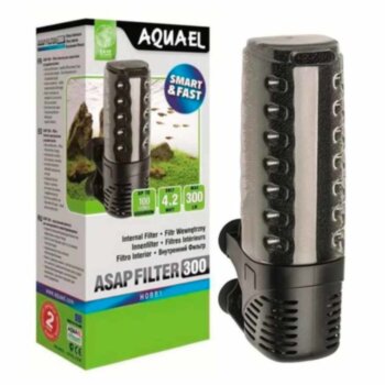 Фильтр внутренний Aquael ASAP 300 Внутренний фильтр Aquael ASAP 300, для аквариума 20 - 100 литров. Без регулировки потока с наполнителями. Готов к работе! Может работать в воде глубиной всего 5 см.