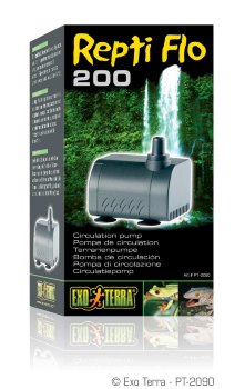 Помпа Repti Flo 200 Exo Terra Универсальная погружаемая помпа, высокопроизводительный необслуживаемый двигатель. 