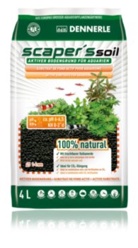 Грунт питательный Dennerle Scaper&#039;s Soil 4 л. Scaper's Soil идеально подходит для растительных аквариумов, особенно для акваскейпов и креветочников.