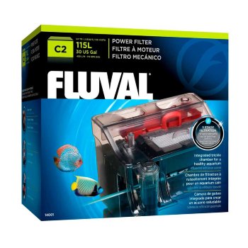 Фильтр навесной Fluval C2 Топовый фильтр Fluval C2, для аквариума 30 - 115 литров. С регулировкой потока, наполнителями, керамическим валом. Единственный в мире фильтр с 5 ступенчатой системой фильтрации. Готов к работе!