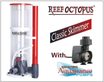 Флотатор внутренний Reef Octopus Classic-150-S Флотатор внутренний классический компактный Classic-150-S D150/240х185х530мм, 800-1000л, помпа AQ-2000S, 18Вт, возд. 720л/ч, D слива 40мм