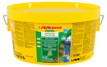 Средство для пруда Sera POND ALGOKILL 500 г. Быстро и надежно удаляет нитчатые водоросли. Быстрая и эффективная помощь. Hадолго уничтожает нитчатые водоросли