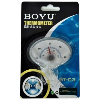 Термометр Boyu BT-03 стрелочный Термометр аквариумный аналоговый стрелочный с присоской (иллюминатор)