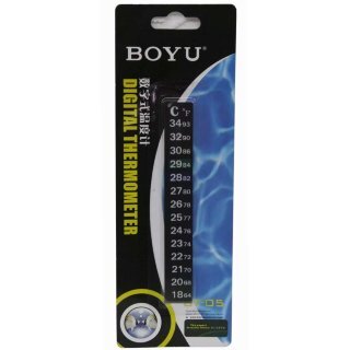 Термометр Boyu BT-05 жидкокристаллический прямоугольный Термометр аквариумный ж/к приклеивающийся прямоугольный