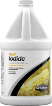 Добавка Seachem Reef Iodide 20 л. Поддерживает уровень йодида до уровня, который содержится в природной морской воде.
