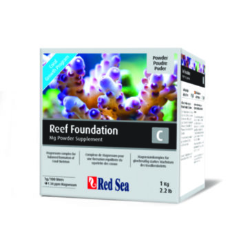 Добавка Red Sea для роста кораллов Reef Foundation C (Mg) 1 кг. Содержит смесь солей магния. Концентрация: 1 мл поднимает уровень Mg в 100 литрах воды (25gal) на 1 ppm.