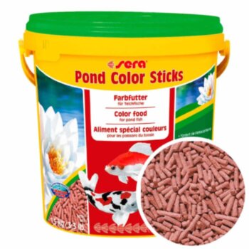 Корм для всех прудовых рыб Sera Color Sticks, ведро 10л/1,5 кг. Корм для всех прудовых рыб, для яркости окраски прудовых рыб