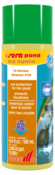 Средство для пруда Sera Pond BIO HUMIN 500 мл. Защита от солнца для прудов, предотвращает цветение воды. Придает воде янтарный цвет и кристальную прозрачность, благодаря натуральным гуминовым веществам
