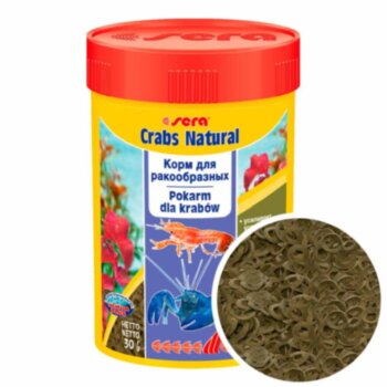 Корм для крабов Sera Crabs Natural 100 мл. Основной корм для крабов и ракообразных