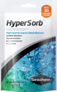 Наполнитель Seachem HyperSorb 100 мл. Seachem HyperSorb ™ это высококачественный синтетическим адсорбент удаляющий органические отходы и прочие загрязнения в домашнем аквариуме.
