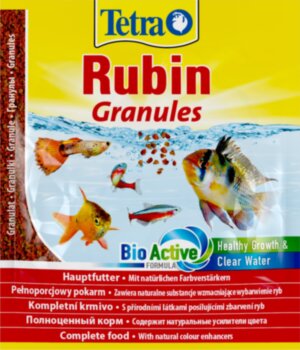 Корм Tetra Rubin Granules 15гр. TetraRubin Granules 15гр пакет гранулы