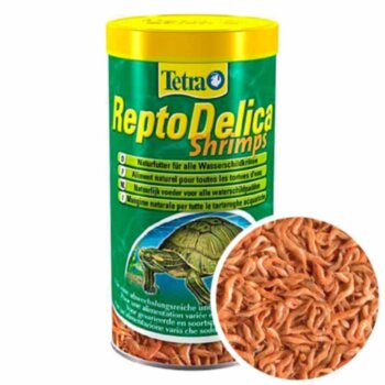 Деликатес для водных черепах Tetra Repto Delica Shrimps 1000 мл. Креветки, деликатес для всех водных черепах.