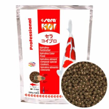Профессиональный корм для карпов Кои Sera Koi Spirulina Color 2,2 кг. Профессиональный корм для отличной окраски карпов Кои, быстрого роста и отличного здоровья рыб