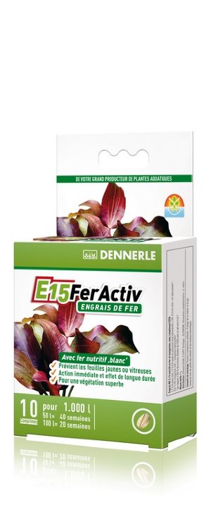 Удобрение Dennerle E15 FerActiv 10 таблеток