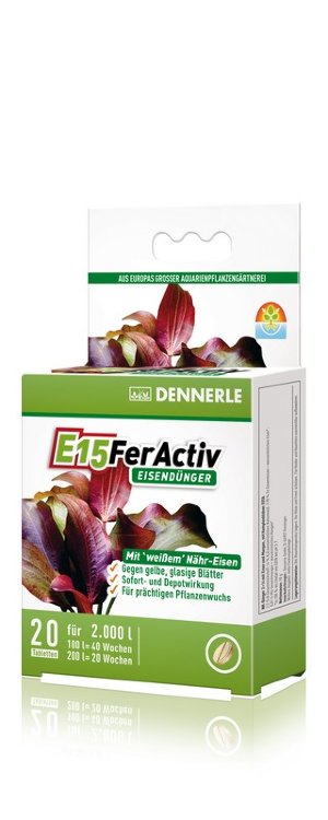 Удобрение Dennerle E15 FerActiv 20 таблеток