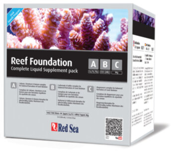 Комплект добавок для роста кораллов Red Sea Reef Foundation ABC 3х250 мл. Комплекс жидких добавок для ускорения склетообразования жестких кораллов.