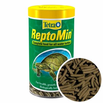 Основной корм для водных черепах Tetra Repto Min, банка 500 мл. Основной полноценный корм для водных черепах в виде палочек.