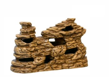 Каньон 19x6x12 см. Декорация из терракотовой глины для использования в аквариумистике террариумистике и фитодизайне.