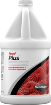 Добавка Seachem Reef Plus 20 л. Добавка для рифового аквариума полного спектра, содержащая микроэлементы, которые оказывают положительное влияние на рост кораллов и других беспозвоночных.