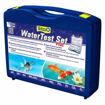 Лаборатория основных тестов для аквариума Tetra Water Test Set Plus Лаборатория в удобном чемоданчике для определение важных показателей воды в аквариуме.
