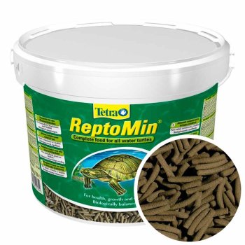 Основной корм для водных черепах Tetra Repto Min, ведро 10 л. Основной, полноценный корм для водных черепах в виде палочек.