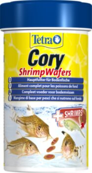Корм Tetra Cory Shrimp Wafers 100 мл. Тетра Кори ШримпВэйферс — уникальный высококачественный сбалансированный двухцветный корм обеспечит оптимальное питание для ваших донных рыб