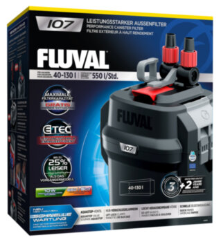 Фильтр внешний Fluval 107 Фильтр внешний FLUVAL 107, 550-360л/ч от 40 до 130л