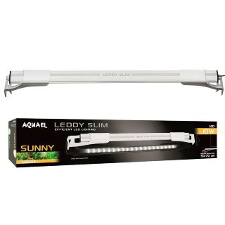 Светильник Aquael Leddy Slim Sunny (50 см.) Диодный светильник Акваэль для аквариума, естественное освещение, имитация солнечного света. LEDDY SLIM – стильные и современные светодиодные лампы предназначенные для освещения пресноводных открытых аквариумов (без крышки).