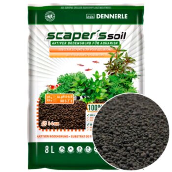Грунт питательный Dennerle Scaper&#039;s Soil 8 л. Scaper's Soil идеально подходит для растительных аквариумов, особенно для акваскейпов и креветочников.