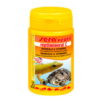 Витамины Sera Reptimineral C 100мл. Дополнительные минералы и витамины для плотоядных рептилий.