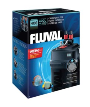Фильтр внешний Fluval 406 Топовый внешний фильтр Fluval 406, для аквариума 300 - 400 литров. Повышенная мощность, улучшенная биологическая фильтрация. С регулировкой потока, керамическим валом и наполнителями. Готов к работе!