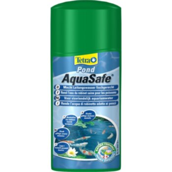 Препарат для пруда TetraPond AquaSafe 500мл. ​Для натуральной и безопасной воды в водоеме для рыб, нейтрализации агрессивного хлора. 