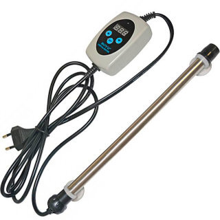 Нагреватель Boyu TR 250 Вт. Титановый с LED дисплеем. Нагреватель для аквариума Боё ТР 250 Вт. Для аквариума 250 — 300 литров. Титановый аквариумный нагреватель, премиум с микропроцессором и внешним LED дисплеем