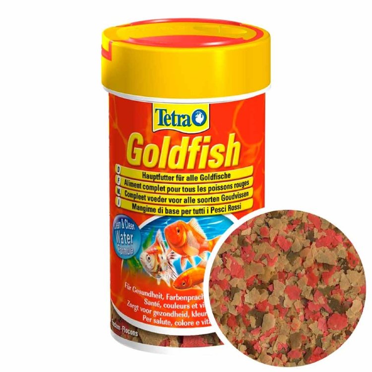 Основной корм для золотых рыб Tetra Goldfish, банка 100 мл.