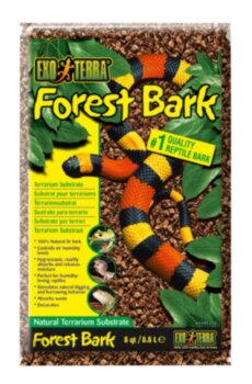 Субстрат Exo Terra Древесная кора Forest Bark 8.84л ​Субстрат для террариума, 100% природная дробленая кора пихты, оптимален для влаголюбивых рептилий. 