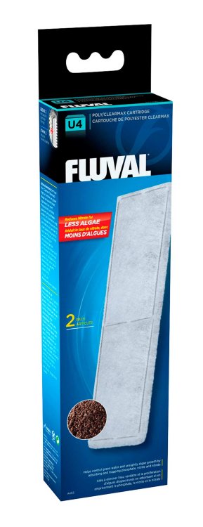 Губка угольная для аквариумного фильтра Fluval U4 (2 шт.)