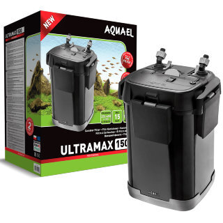 Фильтр внешний Aquael Ultramax 1500 Внешний биологический фильтр Aquael Ultramax 1500, для аквариума 250 - 450 литров. С регулировкой потока, флейтой и наполнителями. Готов к работе!