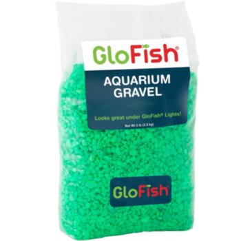 Грунт флуоресцентный Glofish Зеленый 2,26 кг. Зеленый гравий - грунт с GLO-эффектом, флуоресцирует в голубом и УФ-свете.