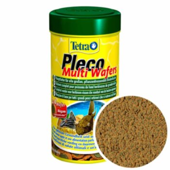 Корм для сомов Tetra Pleco Multi Wafers, банка 250 мл. Корм для всех крупных растительноядных донных рыб, сомов