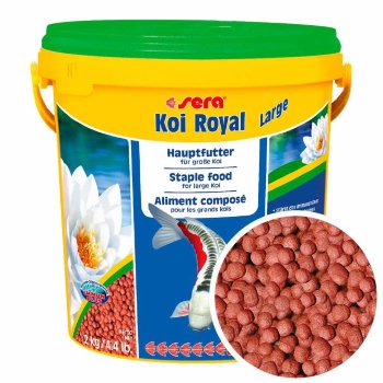 Основной корм для карпов Кои Sera Koi Royal ST large 10л/2кг. Основной корм для карпов Кои длиной свыше 25 см, для здоровой, долгой жизни