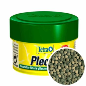 Корм для сомов Tetra Pleco Tablets, банка 18 г. Основной корм для любых видов травоядных сомов в виде таблеток.