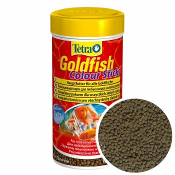 Корм для окраса золотых рыб Tetra Goldfish Colour Sticks, банка 250 мл. Корм для золотых рыбок для улучшения окраски, в виде палочек. А также других видов холодноводных рыб