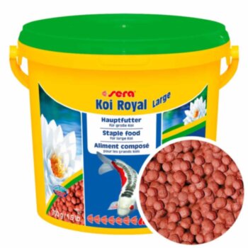 Основной корм для карпов Кои Sera Koi Royal ST large 3,8л/700г. Основной корм для карпов Кои длиной свыше 25 см, для здоровой, долгой жизни
