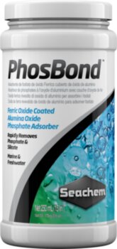 Наполнитель Seachem PhosBond 250 мл. Наполнитель Seachem PhosBond ™ - для удаления фосфатов и силикатов из аквариумной воды при помощи как оксида алюминия.