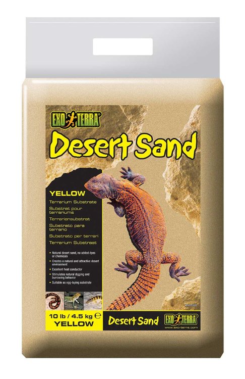 Грунт для террариумов песок Exo Terra (желтый) 4,5 кг