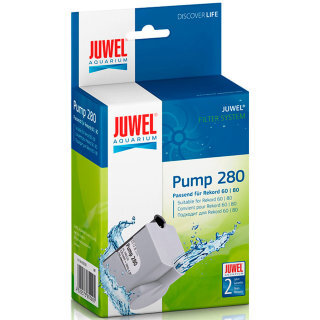 Помпа Juwel Eccoflow 280 Насос JUWEL Pumpe 280 разработан специально для применения во внутреннем фильтре JUWEL Compact Super. Они отличаются высокой производительностью при относительно низком потреблении мощности.