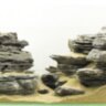 Набор камней Gloxy Черная скала разных размеров (коробка 20 кг.)